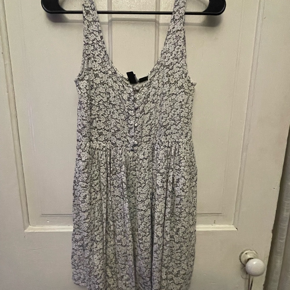 Volcom Black and White Floral Mini Dress